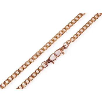 Řetízek na kabelky s reliéfem, s karabinou, délka 120 cm