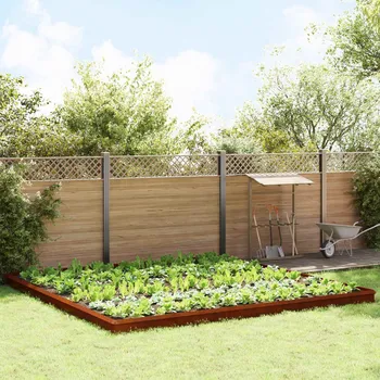 Plotovka vidaXL Hlemýžďová oplocení 20 pcs Rezavá Povětrnostně odolná ocel [874887]