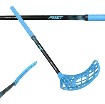 Florbalová hůl Fatpipe Fast 33 Baby Blue Pravá (pravá ruka dole) 80 cm (= 91 cm)