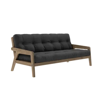 Pohovka KARUP DESIGN Třímístná rozkládací pohovka GRAB černá 204 cm 132106734