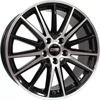 Disk Alu kola CMS C23, 19x8 5x112 ET50, černá + leštění vhodné pro VW Golf 7, VW Golf 8