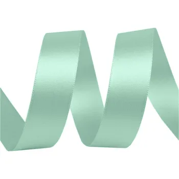 Stuha Atlasová stuha oboulící svazky po 5 m šíře 24 mm, malé, 344 zelená šalvěj světlá