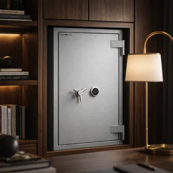 Trezor Rottner Pearl 110 EN-3 nábytkový trezor světle šedý