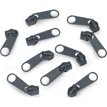 Zip Jezdec ke spirálovým zipům No 5 pro metráž typu POL, střední, 321/19-4220 modrošedá tm.