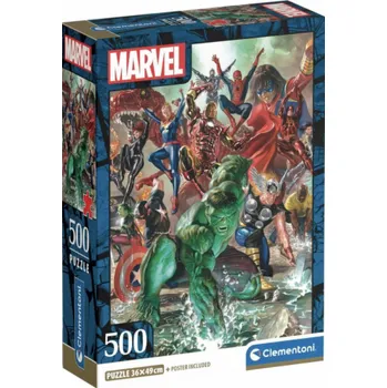 Puzzle Clementoni Puzzle 500 dílků Kompaktní Avengers