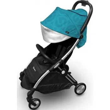 Dětské zboží BabyStyle Hybrid Ezyfold Chrom Silver rám a bouda Mint