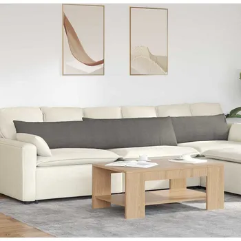 Polštář vidaXL Pohovkové polštáře 2 pcs Světle šedá 200 x 40 cm [42013903]