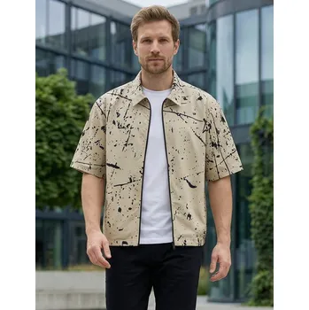 Pánská košile Pánská košile premium ALTISPORT VOJ/ALM034KOS01 HNĚDÁ XXXL