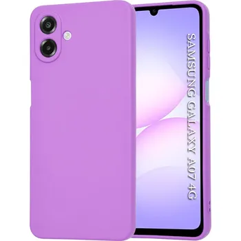 Pouzdro na mobilní telefon Techsuit - SoftFlex - Samsung Galaxy A07 4G - fialový