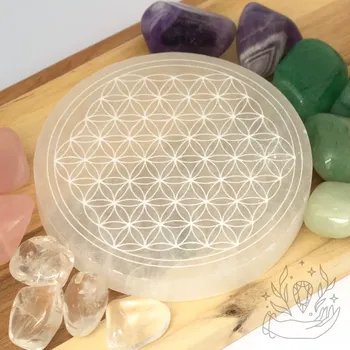 Selenitová destička květ života