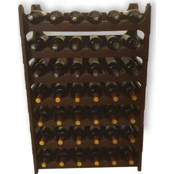 Stojan na víno Stojan na víno PL 42 lahví - hnědý