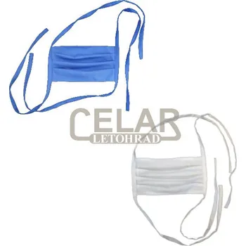 rouška Rouška bavlněná ústenka pratelná bílá/modrá