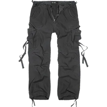 Pánská móda BRANDIT kalhoty pánské M-65 Vintage Trousers kapsáče černá 7XL