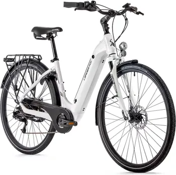 Elektrokolo Leader fox E-BIKE 28" INDUKTORA 16,5"-2, WHITE (rear motor)