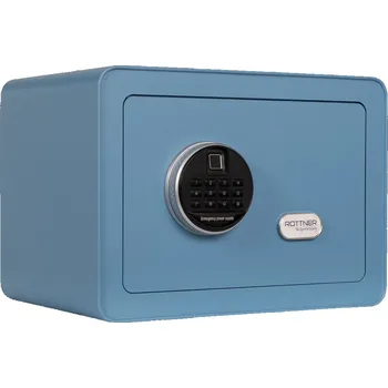 Zabezpečení domácnosti Rottner Vintage nábytkový elektronický sejf modrý