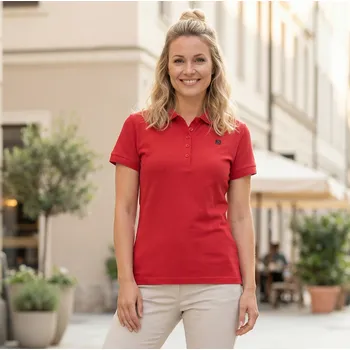 Dámské tričko Dámské triko s límečkem ALTISPORT CARRYOVER ALW065210 ČERVENÁ M