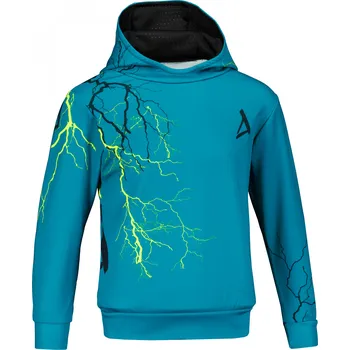 Chlapecká mikina Dětská funkční mikina premium ALTISPORT VOJ/ALK004MI01 PETROLEJOVÁ/ŽLUTÁ 158