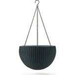 Závěsný ratanový květináč KETER 8,6 l