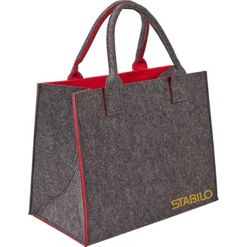 Nákupní taška DEMA Plstěná taška 35x20x28 cm Shopper L antracit/červená