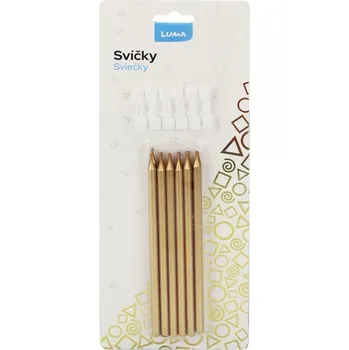 Svíčka Luma Party svíčky zlaté
