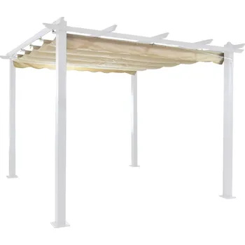 Zahradní stavba DEMA Náhradní posuvná střecha pro stínící pergolu Freiburg, ecru