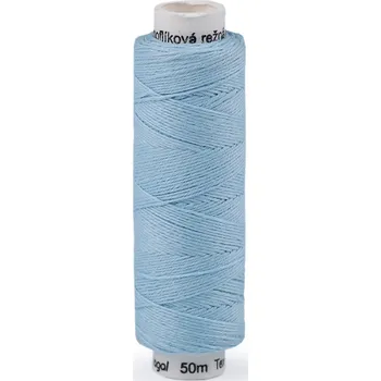 Nit Nitě lněné knoflíkové 50 m, střední, 551 modrá světlá