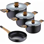 BERGNER Sada nádobí s nepřilnavým povrchem 7 ks Earth Black [6342603]