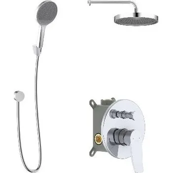 Sprchový set kielle Nefia - Sprchový set s baterií pod omítku, pro 2 spotřebiče, s příslušenstvím EcoSpare a tělesem, chrom 20627SP130