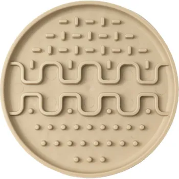Miska pro psa Fiboo Lízací podložka pro malé psy Lollipop Mini, beige