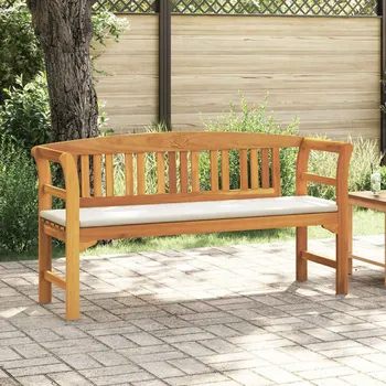 Zahradní lavice vidaXL Růžová lavice Přirozená 157 x 46 x 82,5 cm [42024774]