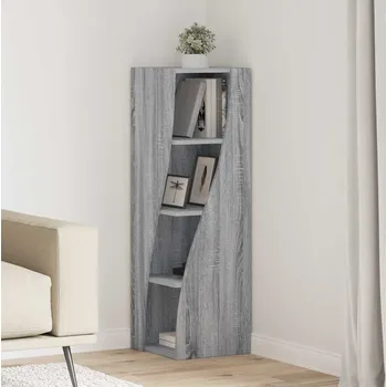 Policová skříň vidaXL Rohová skříňka Šedá Sonoma 32x32x102cm kompozitní dřevo [889861]