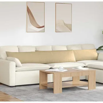 Polštář vidaXL Pohovkové polštáře 2 pcs Šedozelená 200 x 40 cm Žebrovaná látka [42013907]