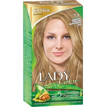 Barva na vlasy Barva na vlasy LADY in Color, 7.3 Mandlová