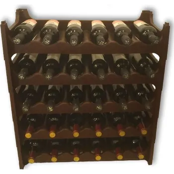 Stojan na víno Stojan na víno PL 30 lahví - hnědý