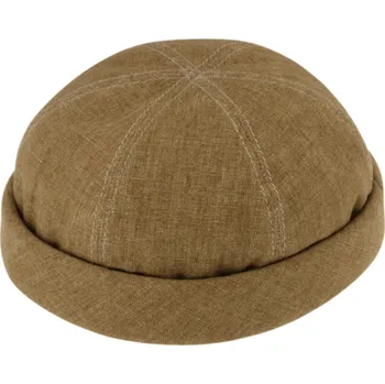 Čepice Fiebig - Headwear since 1903 Lněná čepice - Docker kari - 8821108 Velikost: 59 cm (L)