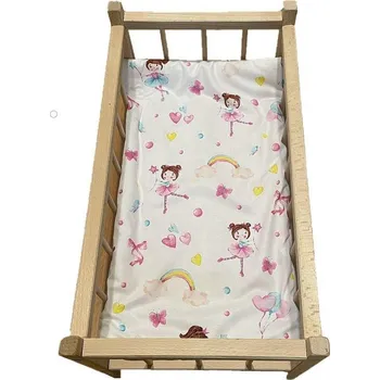 Dětské zboží Matrace do postýlky pro panenky Baletky na bílém 50x28 cm