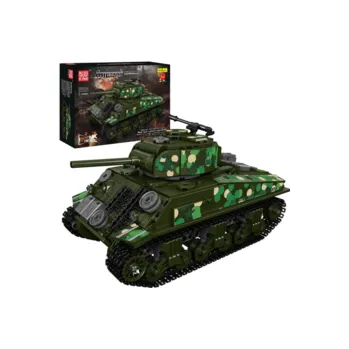 ostatní stavebnice Americký střední tank M4 Sherman R/C Mould King 20024 - Military