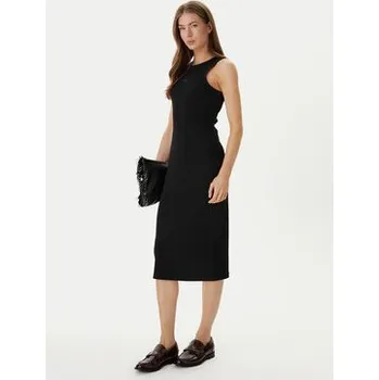 Dámské šaty Calvin Klein Jeans Každodenní šaty Monologo Baby LV047F242G Černá Slim Fit XXL