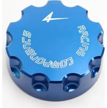 Auto-moto Víčko zad.brzdové/spojkové nádobky 4RACING CPFP02 modrá pro YAMAHA MT-07 Tracer / Tracer 700