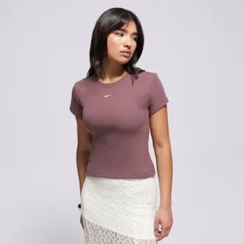 Pánské oblečení Nike Tričko Rib Tght Ss Tee W Nsw Hnědá S