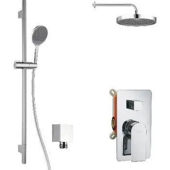 Sprchový set kielle Vega - Sprchový set s baterií pod omítku, pro 2 spotřebiče, s příslušenstvím EcoSpare a tělesem, chrom 20618SP70