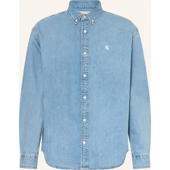 Pánská košile Carhartt Wip Pánská Džínová Košile Lucas Comfort Fit, tmavě...