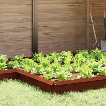 Plotovka vidaXL Plaňka na šneky 4 pcs Rezavá 13,5 x 13,5 x 25 cm [874872]