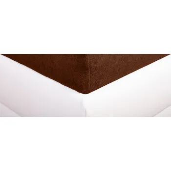 Prostěradlo Aaryans Froté prostěradlo hnědá Rozměry prostěradla: 90x200 cm