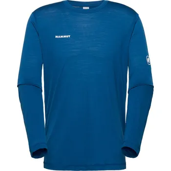 Pánské tričko Mammut Mammut Tree Wool FL Longsleeve Men Barva - Velikost: Modrá - XL