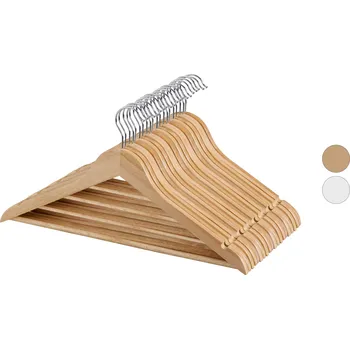 Ramínko W5 Dřevěná ramínka na šaty, 20 kusů