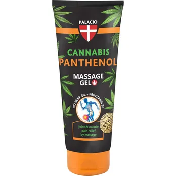 Masážní přípravek PALACIO Konopný masážní gel s panthenolem, tuba, 200 ml