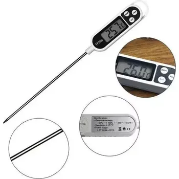 Digitální ponorný teploměr pro široké využití (Teploměr na měření teploty vosku)