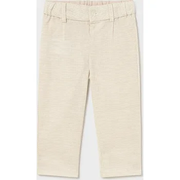 Dívčí kalhoty Dětské kalhoty s příměsí lnu Mayoral 1517.3B.Baby.PPY2 béžová 01X, vel. 68
