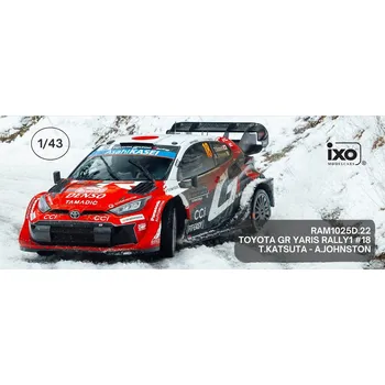 autíčko Toyota GR Yaris Rally1 - Rallye Monte Carlo 2026 #18 Katsuta - Johnston 1:43 IXO